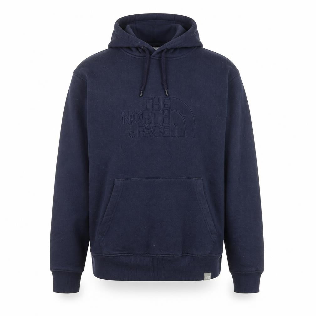 The North Face Men's Blue Pullover Hoodie Size M Cotton Fleece