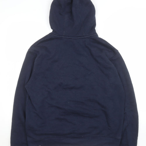 The North Face Men's Blue Pullover Hoodie Size M Cotton Fleece