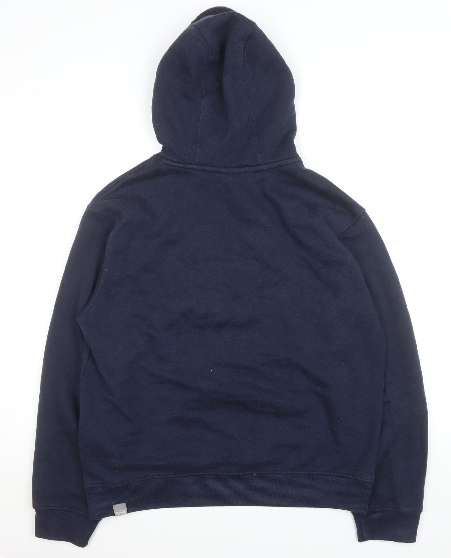 The North Face Men's Blue Pullover Hoodie Size M Cotton Fleece