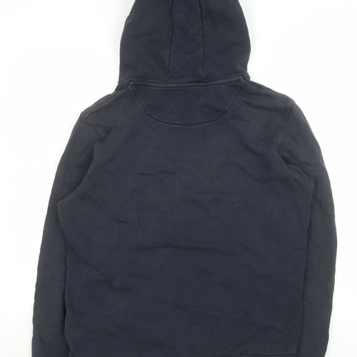 Lyle & Scott Men’s Blue Pullover Hoodie Size L Cotton Logo Sweatshirt