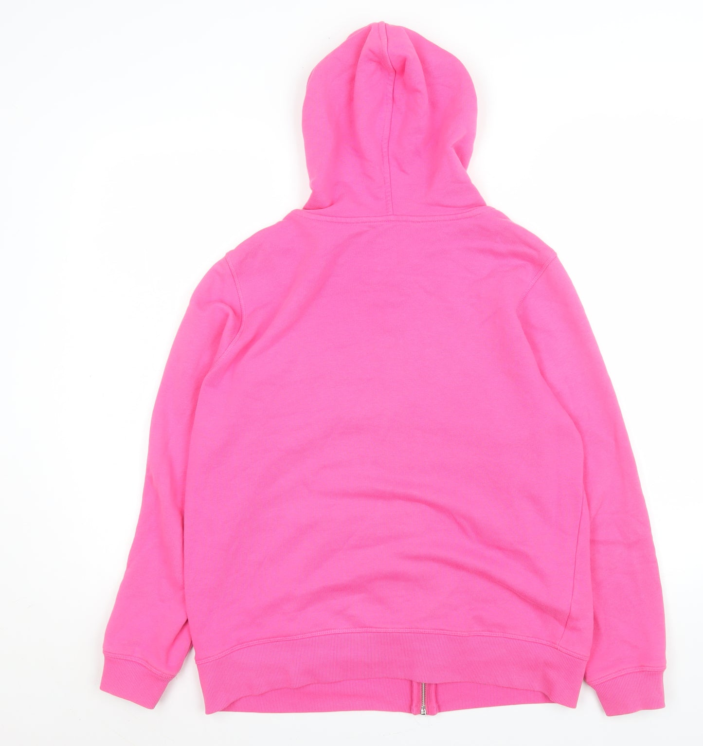 Marks and Spencer Women’s Pink Hooded Zip Cotton Jacket Size 14