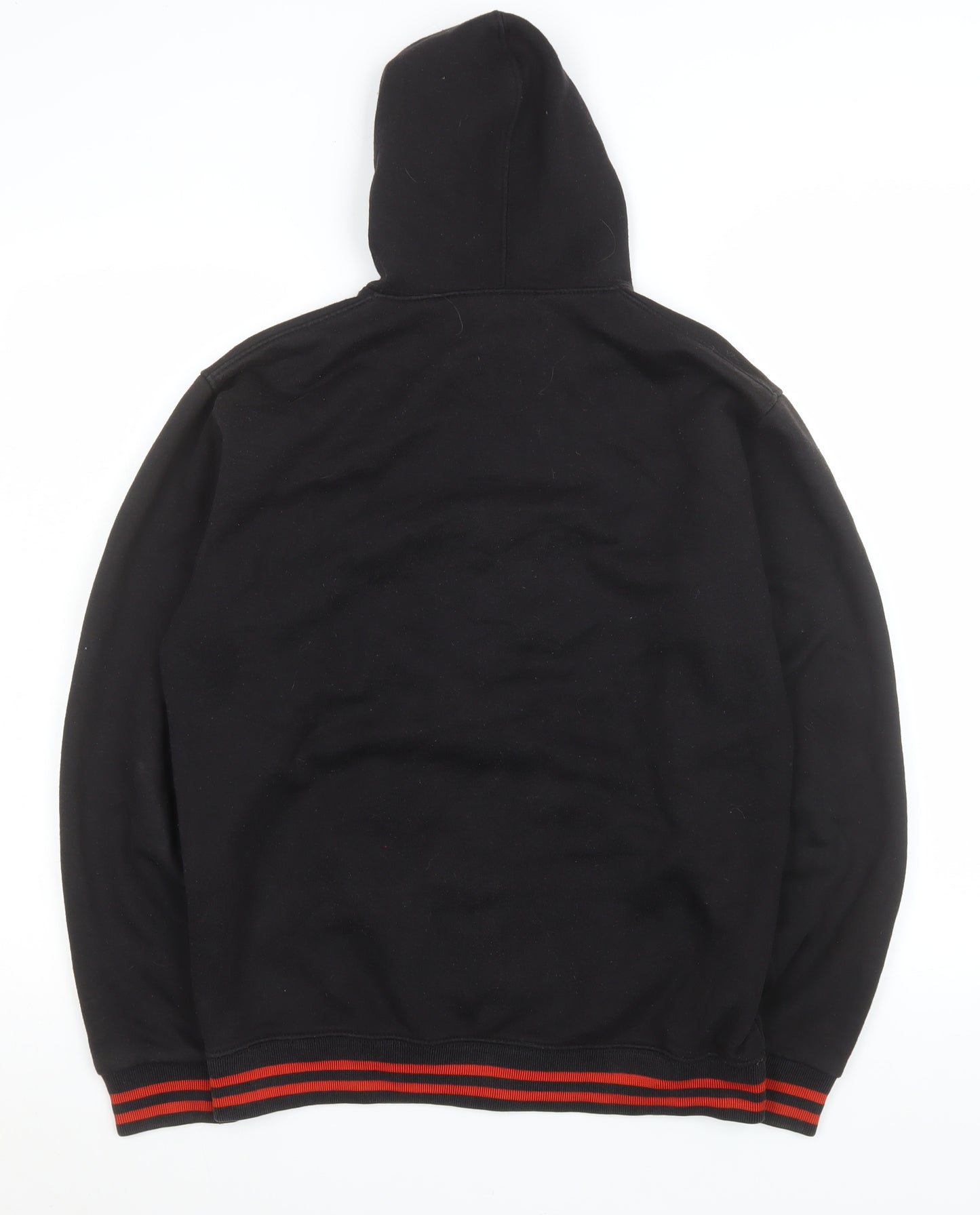 Ralph Lauren Women Black L Hoodie Full Zip Cotton Blend Jacket