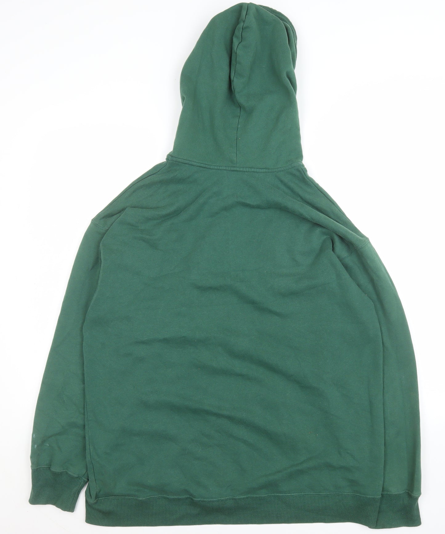 Hollister Women's Green Hooded Full Zip Cotton Jacket M