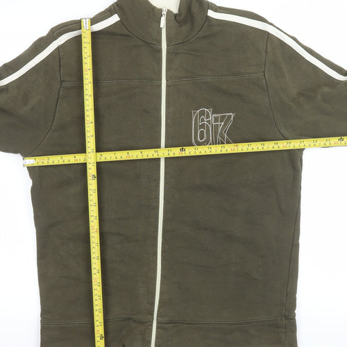 Burton Men's Green Cotton Full Zip Basic Jacket Size M
