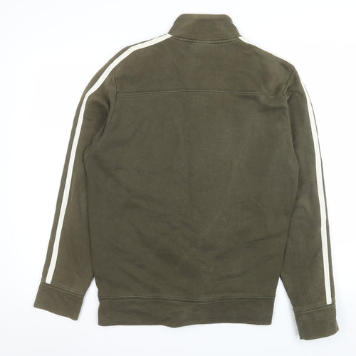 Burton Men's Green Cotton Full Zip Basic Jacket Size M
