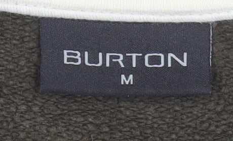 Burton Men's Green Cotton Full Zip Basic Jacket Size M