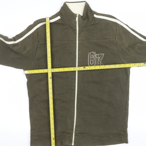 Burton Men's Green Cotton Full Zip Basic Jacket Size M