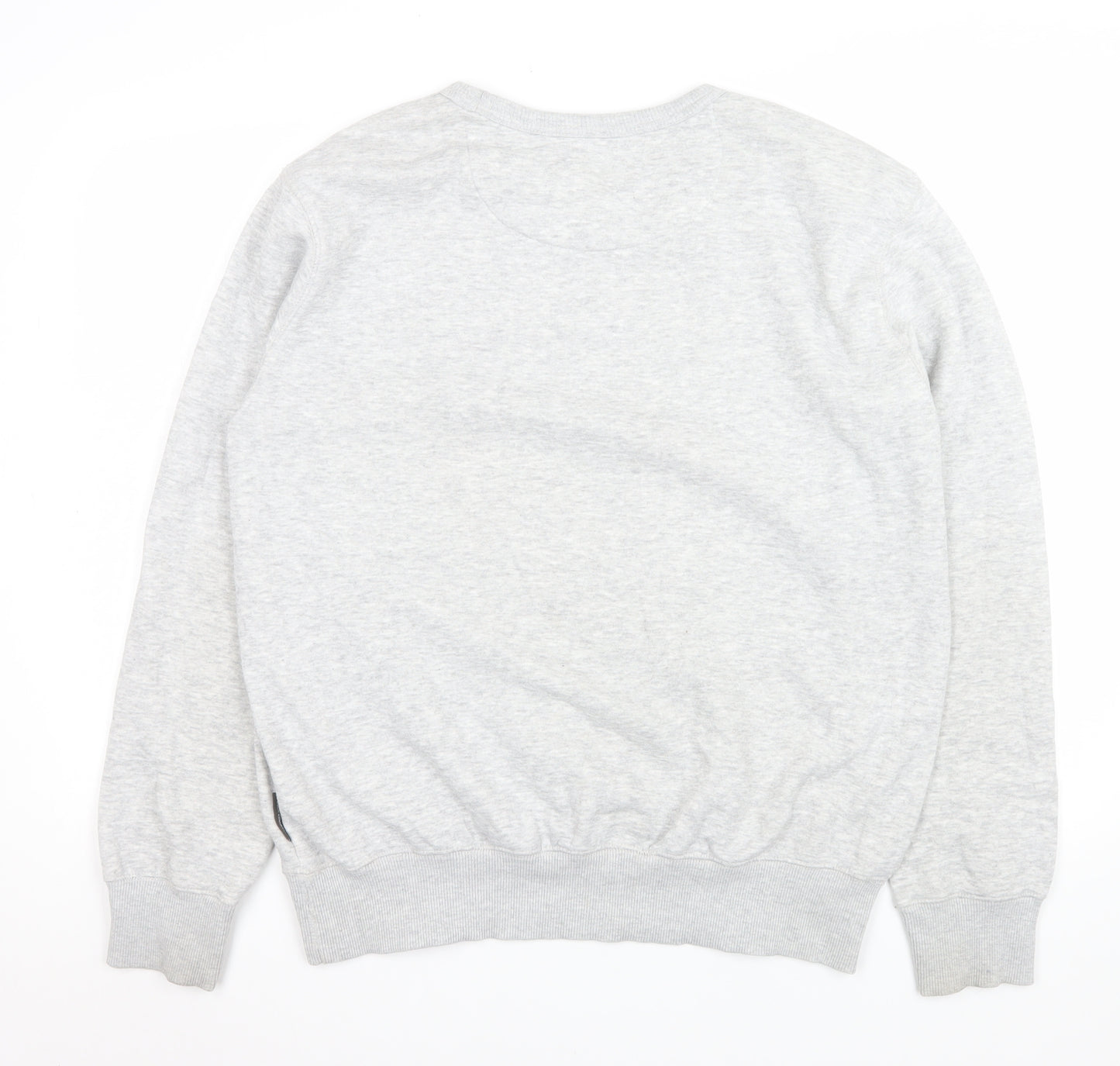 French Connection Mens Grey L Pullover Sweatshirt Crew Neck