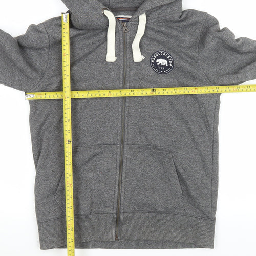 SoulCal & Co Women's Grey Full Zip Hooded Jacket Size 12