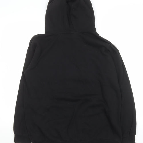 H&M Teens Black Chicago Graphic Print Pullover Hoodie Size 164