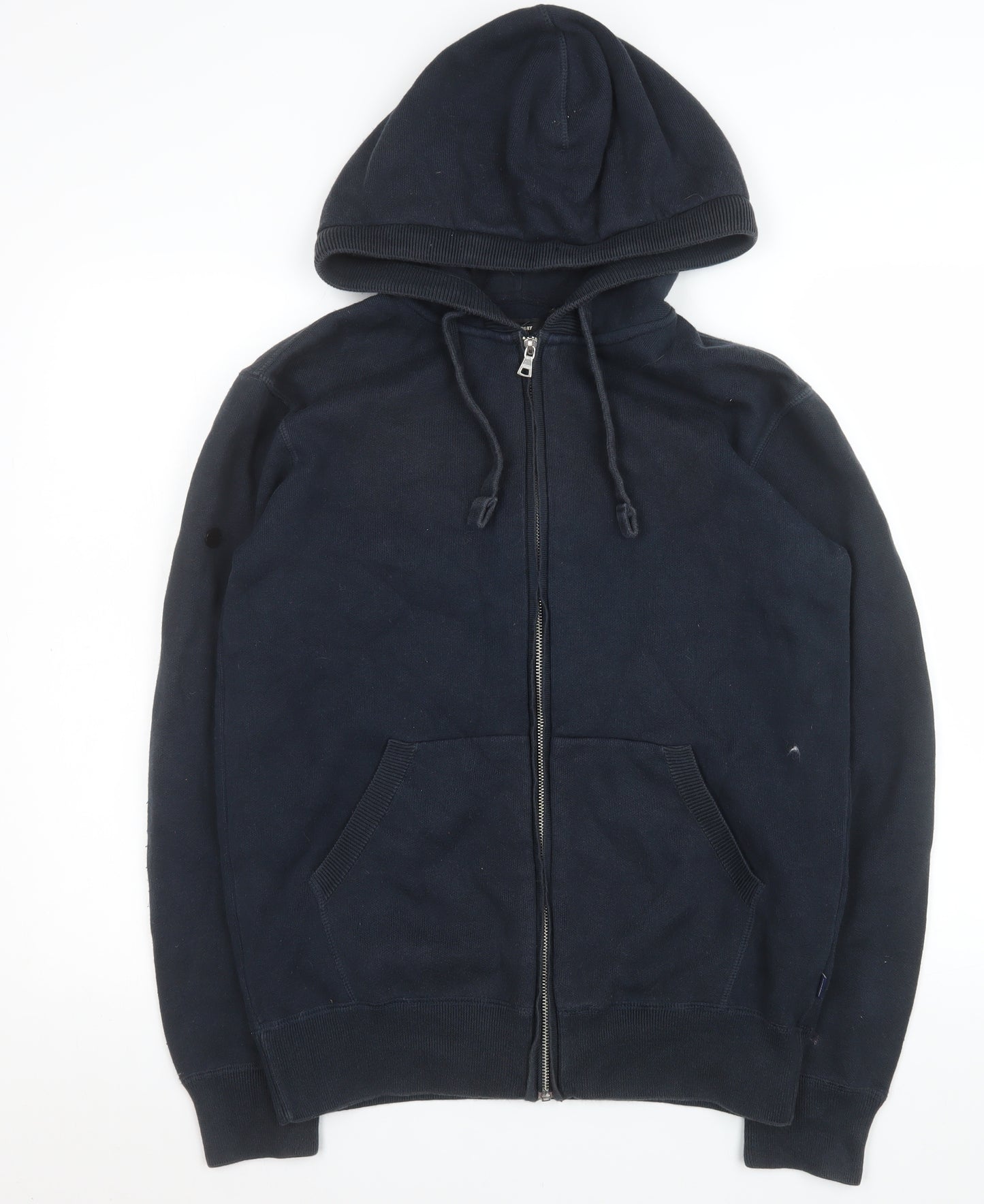 Superday Studios Womens Black Small Hooded Full Zip Cotton Jacket