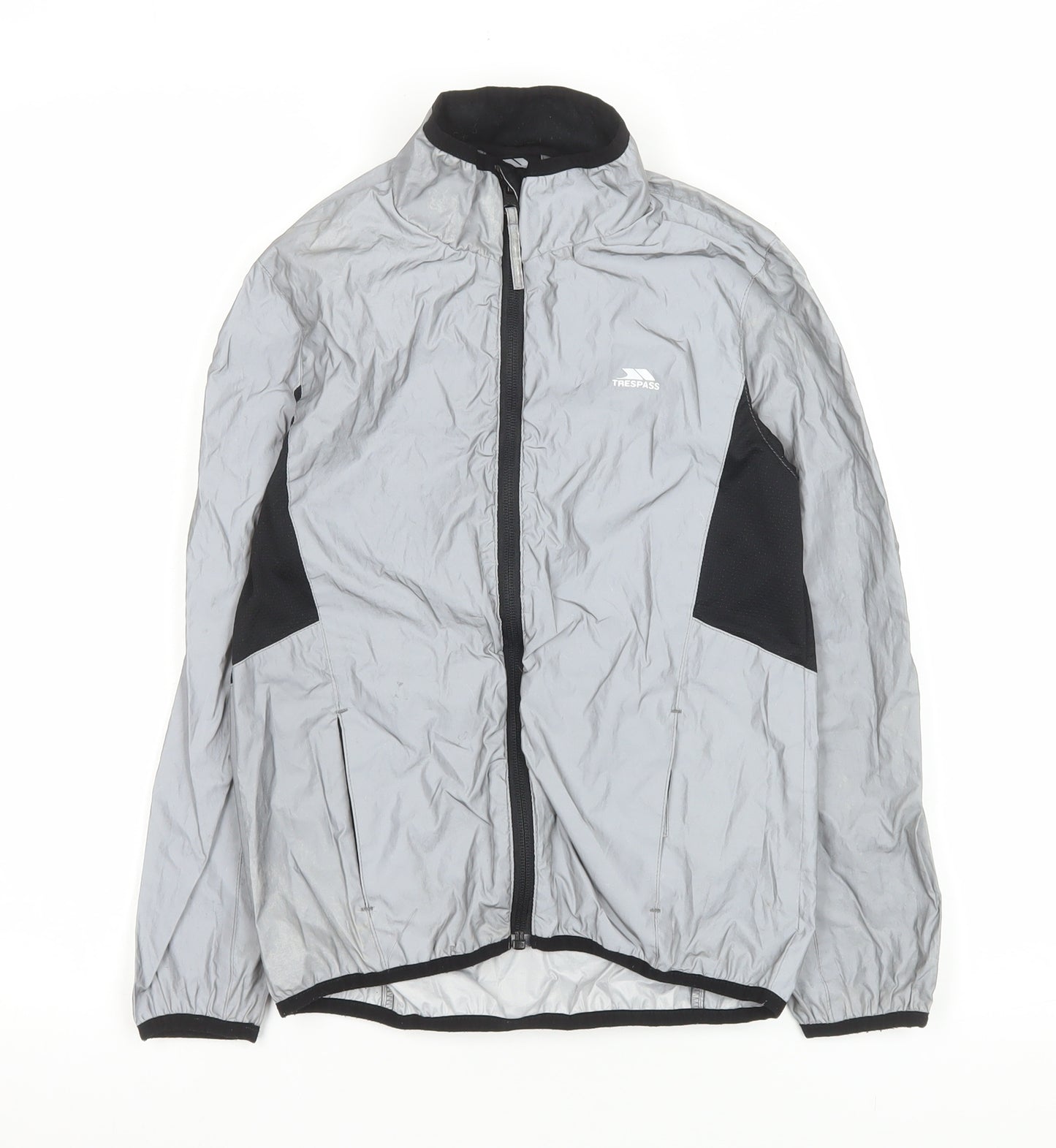 Trespass Boys Grey 7-8 Years Lightweight Windbreaker Jacket