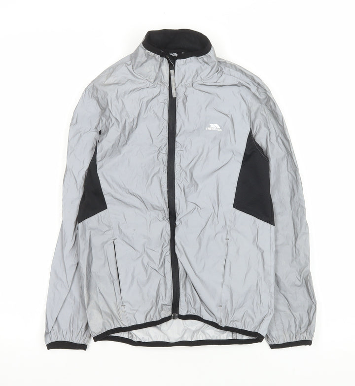 Trespass Boys Grey 7-8 Years Lightweight Windbreaker Jacket