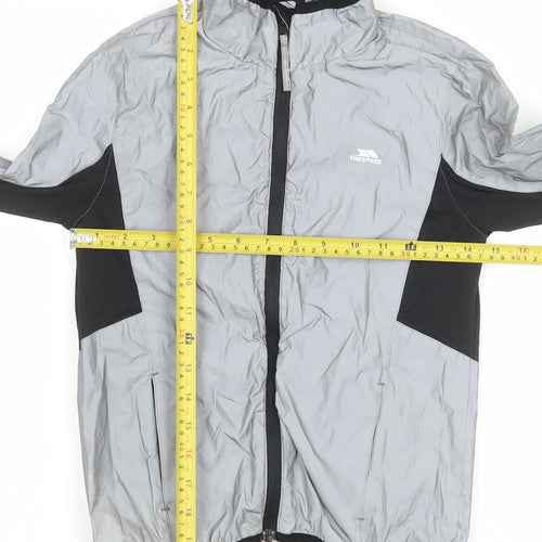 Trespass Boys Grey 7-8 Years Lightweight Windbreaker Jacket