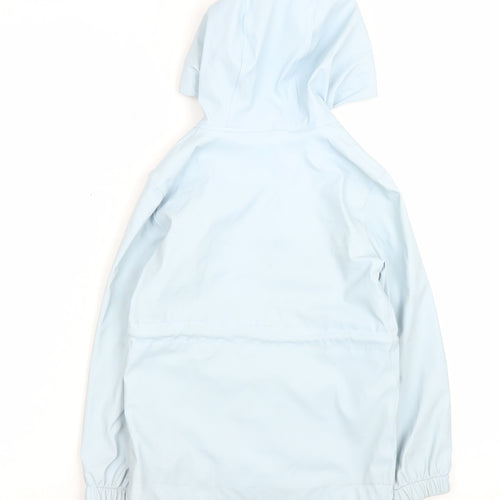 Mountain Warehouse Girls Blue Waterproof Hooded Rain Coat 5-6 Years