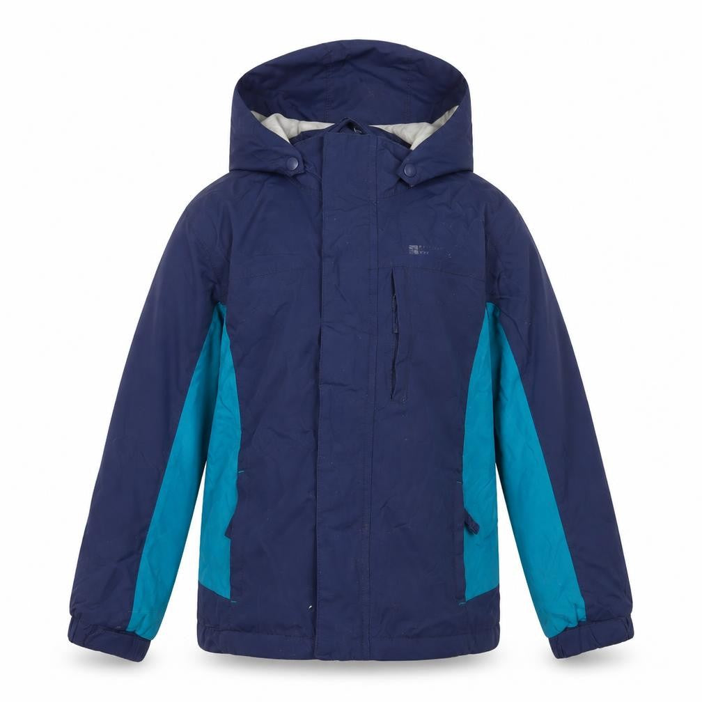 Mountain Warehouse Boys Blue Waterproof Hooded Parka Coat 5-6 Years