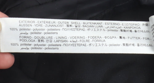 Zara Women Black Hooded Puffer Waistcoat Size 14 Quilted Gilet