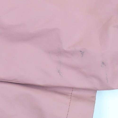 F&F Women’s Pink Hooded Parka Coat Size 14 Lightweight Zip Jacket