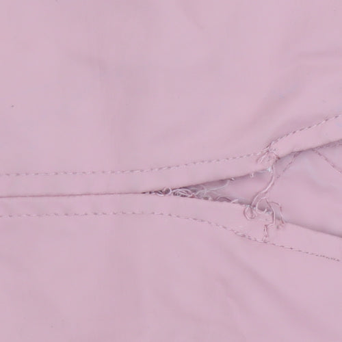 F&F Women’s Pink Hooded Parka Coat Size 14 Lightweight Zip Jacket