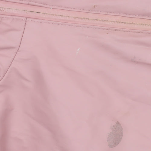 F&F Women’s Pink Hooded Parka Coat Size 14 Lightweight Zip Jacket