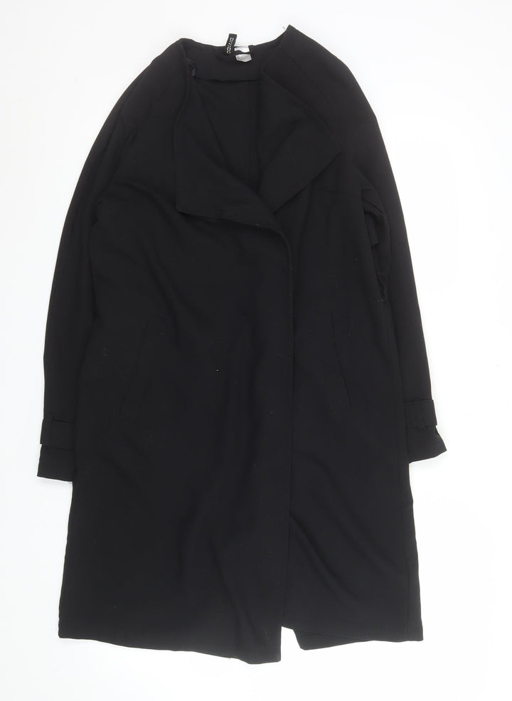 Divided Women Black Size 8 Shift Knee Length Workwear Dress