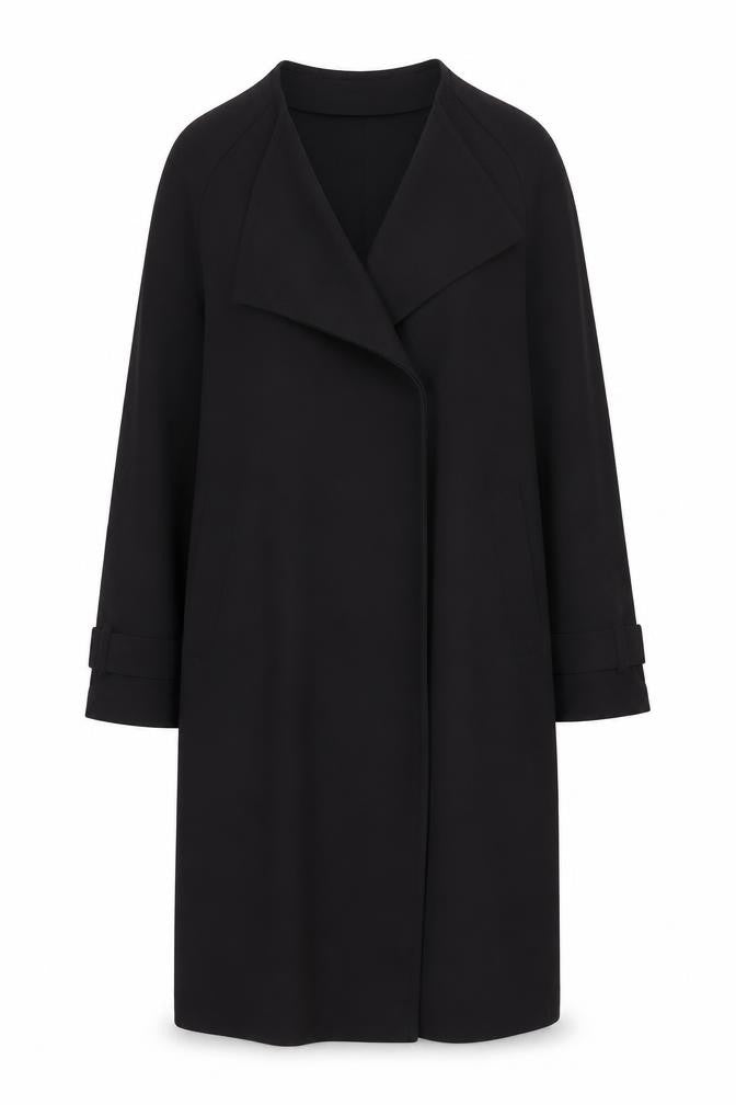 Front view of Divided Women Black, size 8, Shift Knee Length Workwear Dress