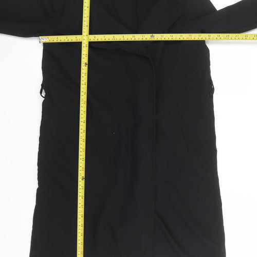 Divided Women Black Size 8 Shift Knee Length Workwear Dress