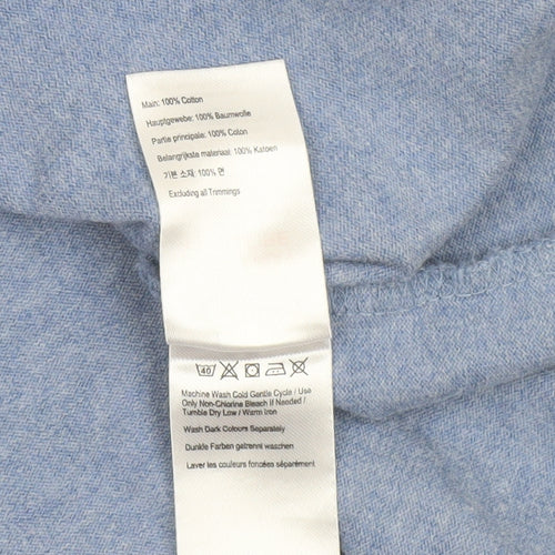 Joules Womens Blue Polka Dot Long Sleeve Cotton Top UK 12