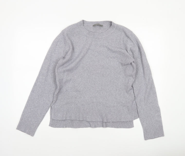 Oasis Women’s Grey Wool Blend Crew Neck Jumper Size S