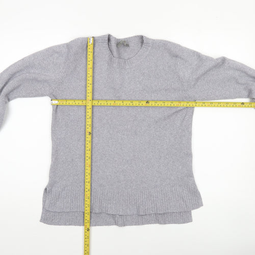 Oasis Women’s Grey Wool Blend Crew Neck Jumper Size S