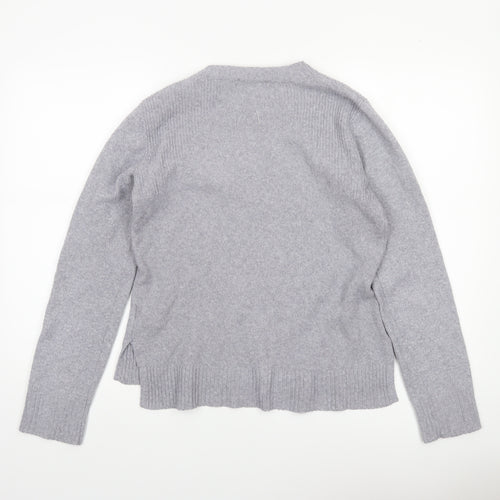 Oasis Women’s Grey Wool Blend Crew Neck Jumper Size S
