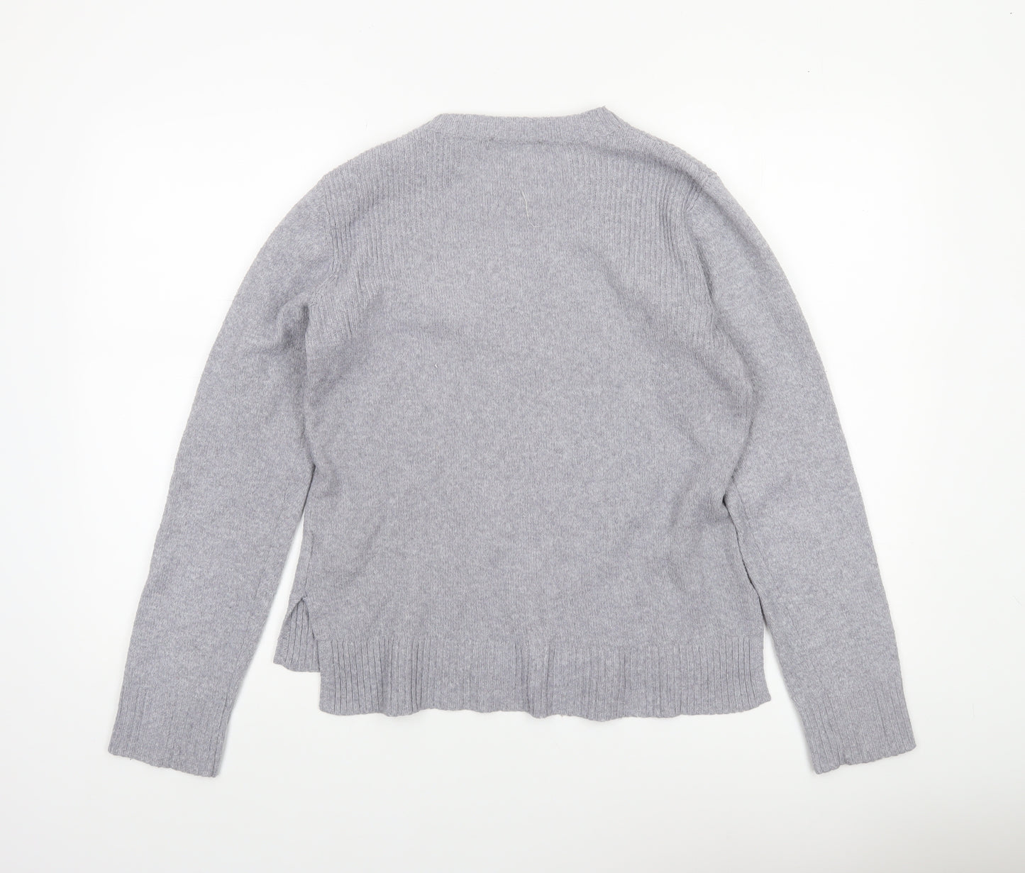 Oasis Women’s Grey Wool Blend Crew Neck Jumper Size S