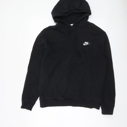 Nike Men's Black Pullover Hoodie Small Regular Fit Fleece Sportswear