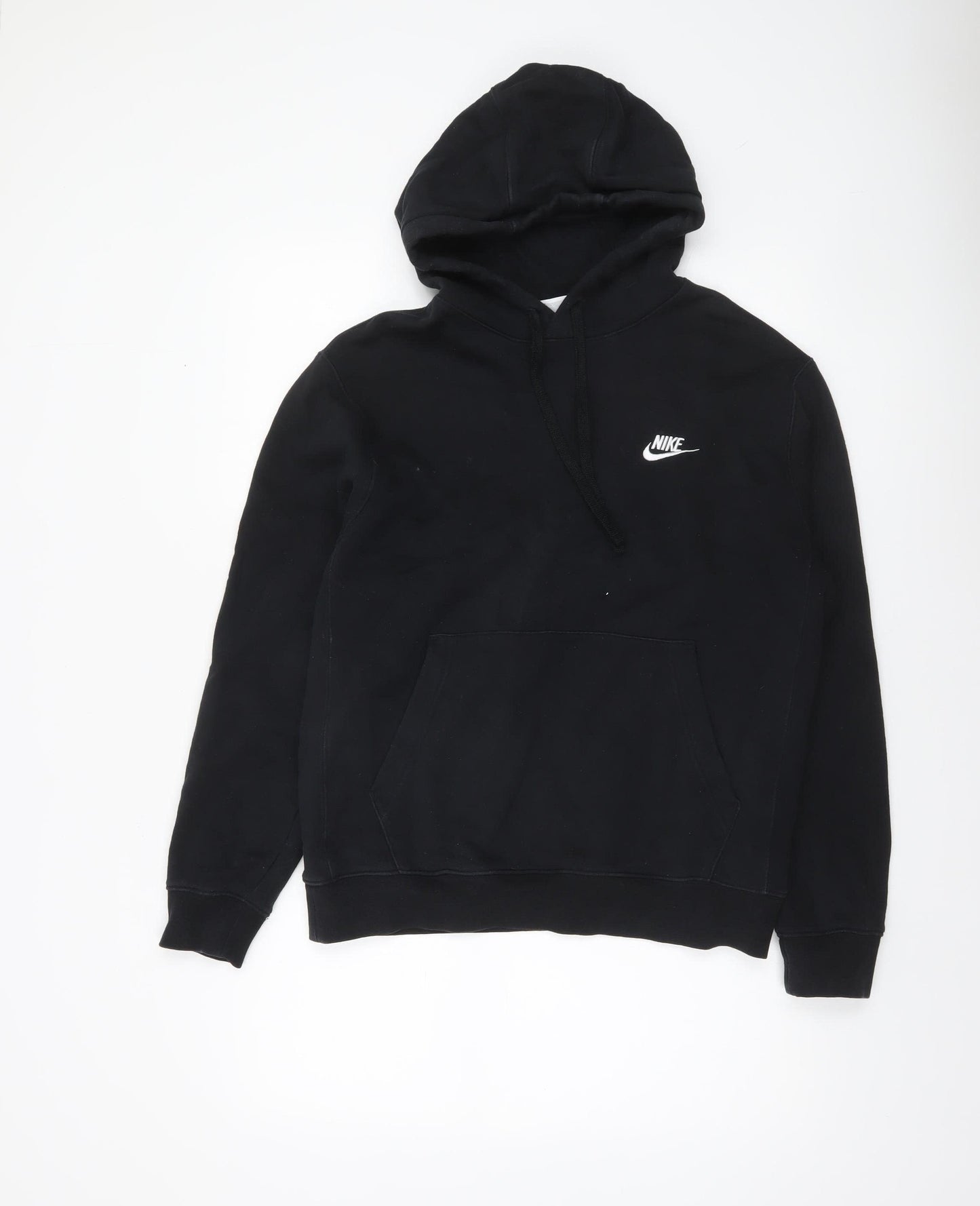 Nike Men's Black Pullover Hoodie Small Regular Fit Fleece Sportswear