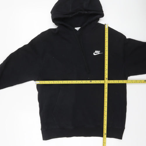 Nike Men's Black Pullover Hoodie Small Regular Fit Fleece Sportswear