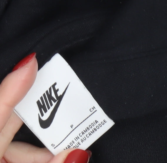 Nike Men's Black Pullover Hoodie Small Regular Fit Fleece Sportswear