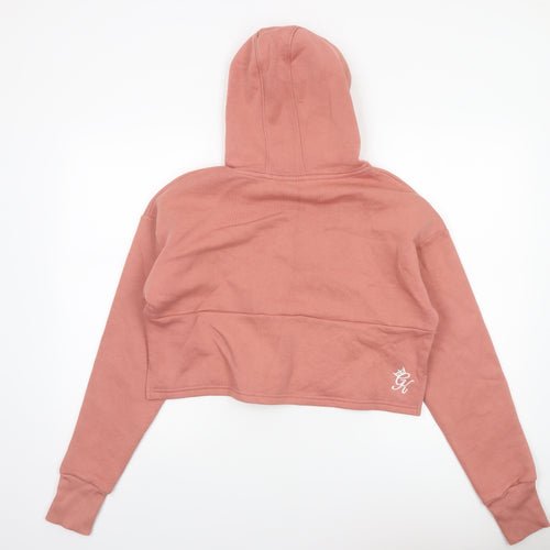 Gym King Women's Pink Cropped Pullover Hoodie Size 14