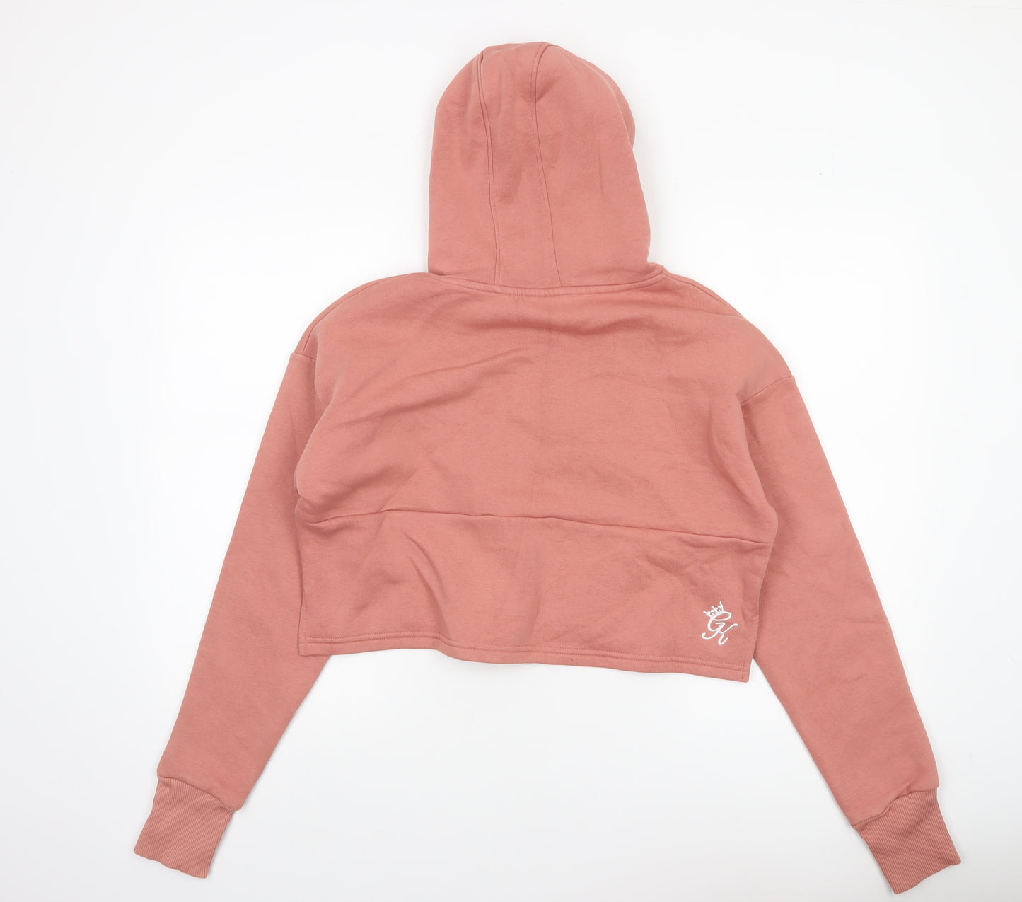 Gym King Women's Pink Cropped Pullover Hoodie Size 14