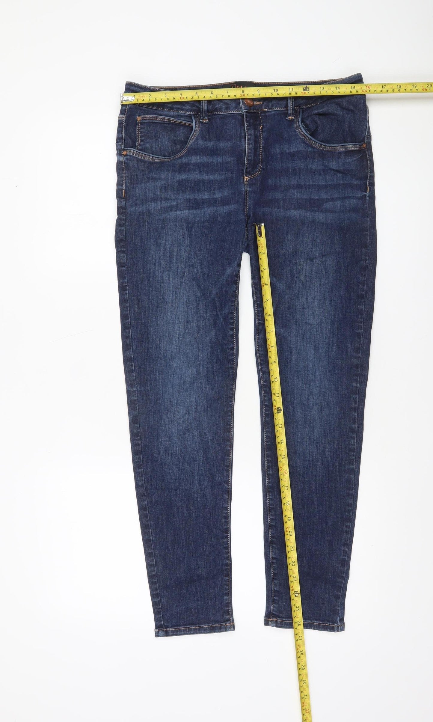 Poco by Pippa Women's Blue 14 Slim Skinny Jeans Stretch Denim