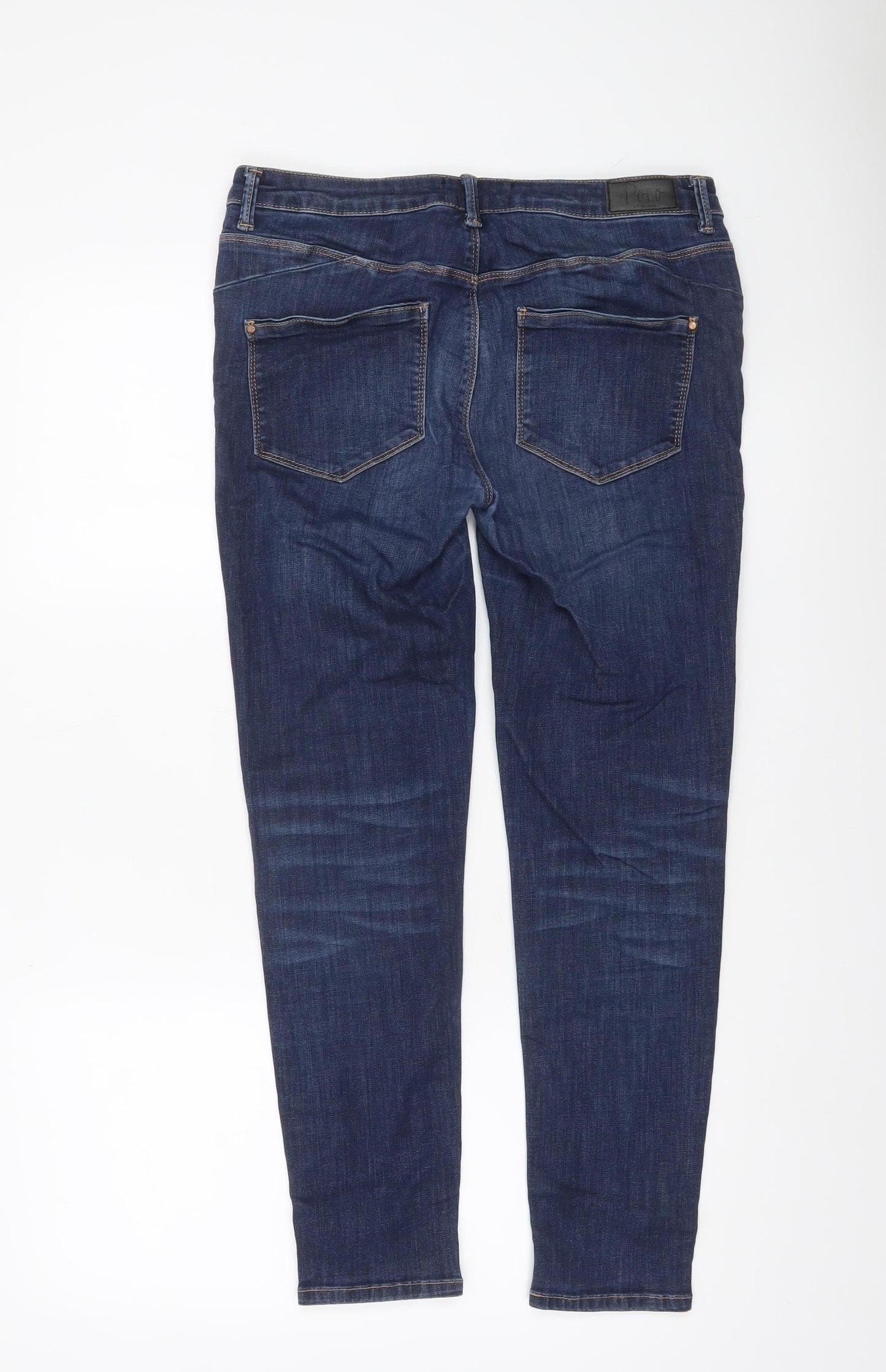 Poco by Pippa Women's Blue 14 Slim Skinny Jeans Stretch Denim