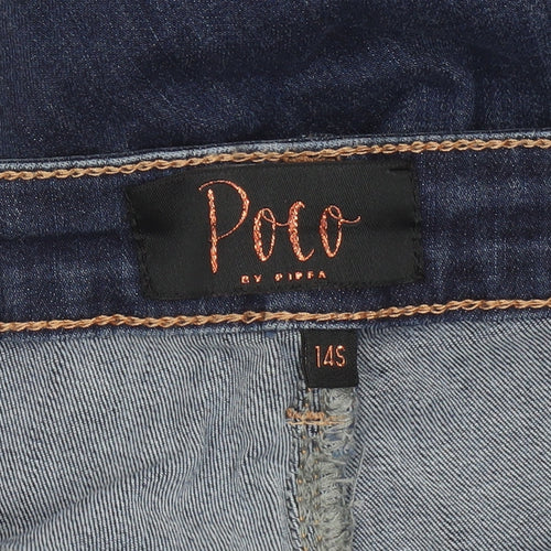 Poco by Pippa Women's Blue 14 Slim Skinny Jeans Stretch Denim