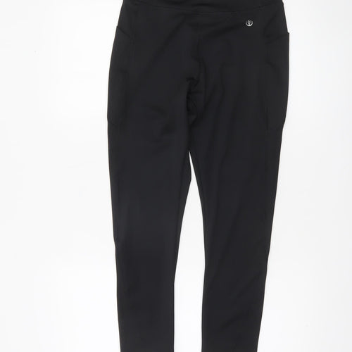 Dunnes Stores Womens Black M Leggings with Pockets Activewear