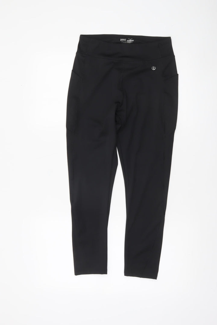 Dunnes Stores Womens Black M Leggings with Pockets Activewear