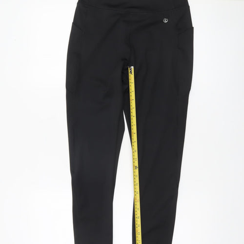 Dunnes Stores Womens Black M Leggings with Pockets Activewear