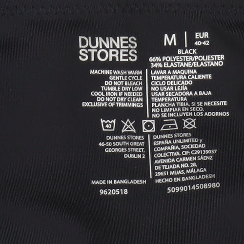 Dunnes Stores Womens Black M Leggings with Pockets Activewear