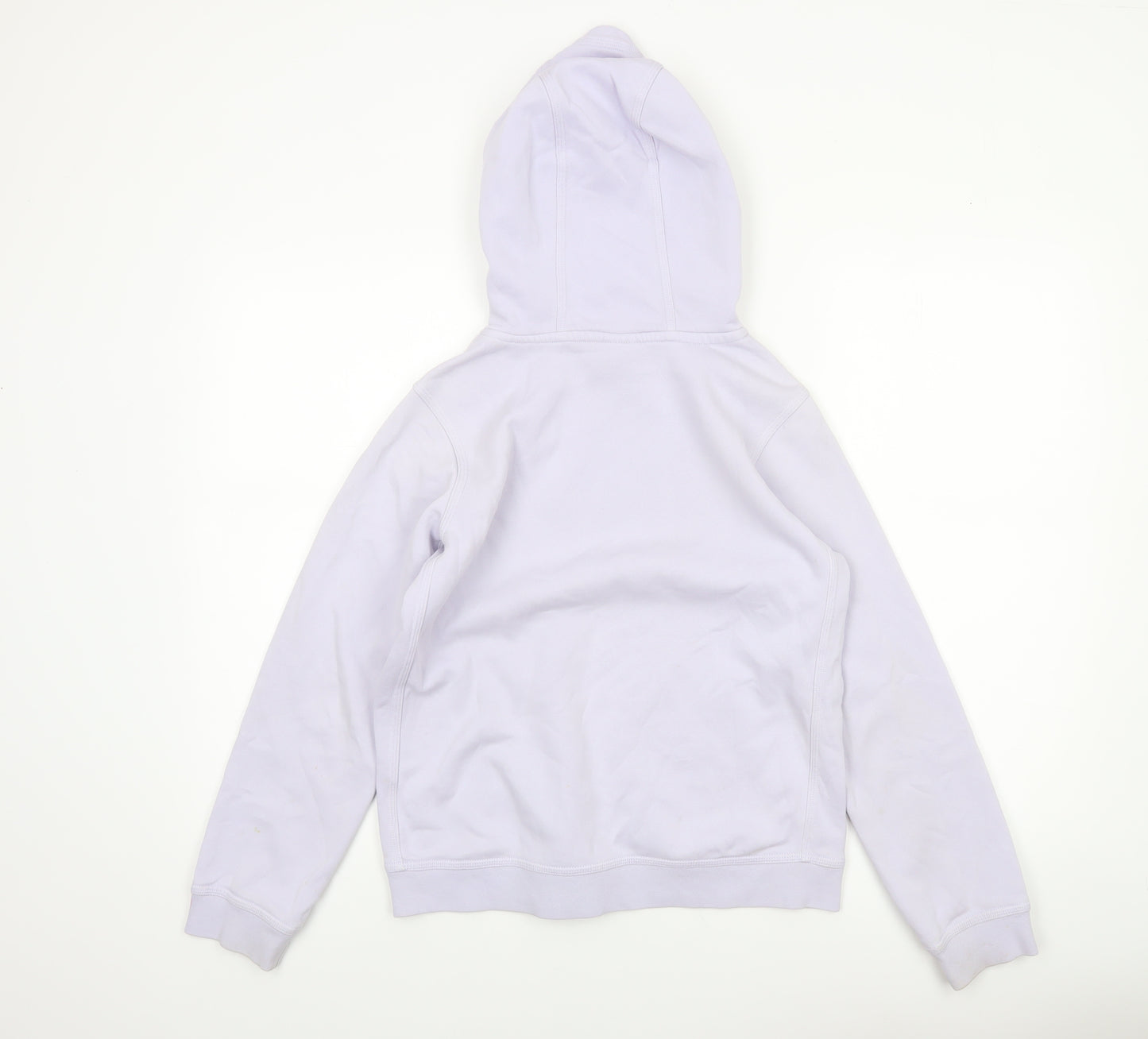 Nike Girls Purple Pullover Hoodie 13-14 Years Logo Fleece Sweatshirt