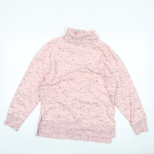 Marks and Spencer Women Pink Mix Cowl Neck Pullover Sweatshirt Size 8