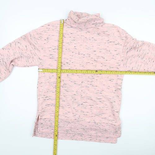 Marks and Spencer Women Pink Mix Cowl Neck Pullover Sweatshirt Size 8