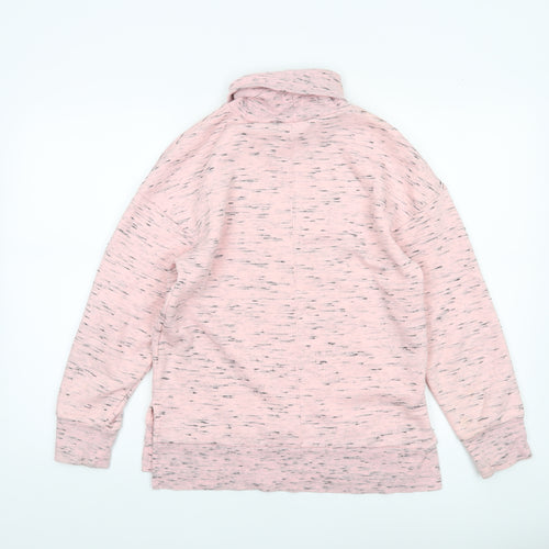 Marks and Spencer Women Pink Mix Cowl Neck Pullover Sweatshirt Size 8