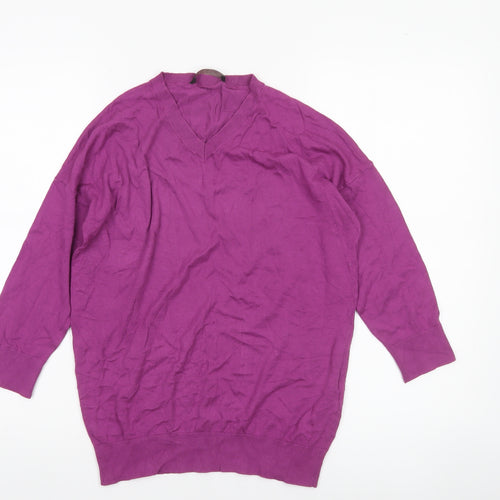 MaxMara Weekend Women’s Purple V-Neck Knit Jumper Size M